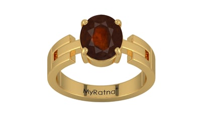 Gold Hessonite Garnet Ring Fine Quality (R8)