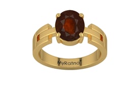 Gold Hessonite Garnet Ring Fine Quality (R8)