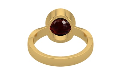 Gold Hessonite Garnet Ring Fine Quality (R9)