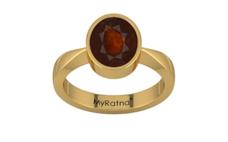 Gold Hessonite Garnet Ring Fine Quality (R9)