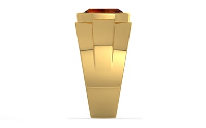 Gold Hessonite Garnet Ring Limited Quality (R1)