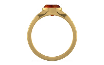 Gold Hessonite Garnet Ring Limited Quality (R10)