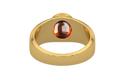 Gold Hessonite Garnet Ring Limited Quality (R10)