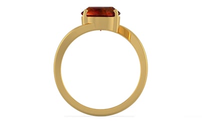 Gold Hessonite Garnet Ring Limited Quality (R2)