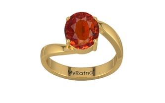 Gold Hessonite Garnet Ring Limited Quality (R2)
