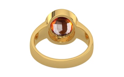 Gold Hessonite Garnet Ring Limited Quality (R3)