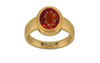 Gold Hessonite Garnet Ring Limited Quality (R3)