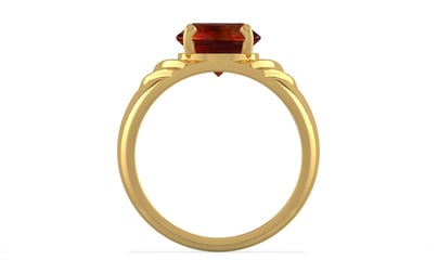 Gold Hessonite Garnet Ring Limited Quality (R4)