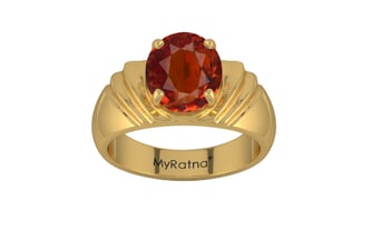 Gold Hessonite Garnet Ring Limited Quality (R4)