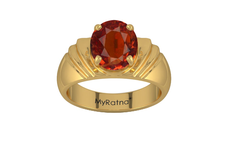 Gold Hessonite Garnet Ring Limited Quality (R4)