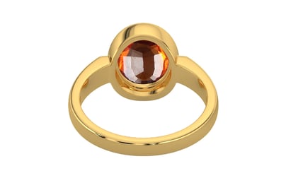 Gold Hessonite Garnet Ring Limited Quality (R6)
