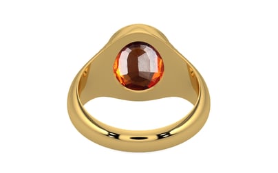 Gold Hessonite Garnet Ring Limited Quality (R7)
