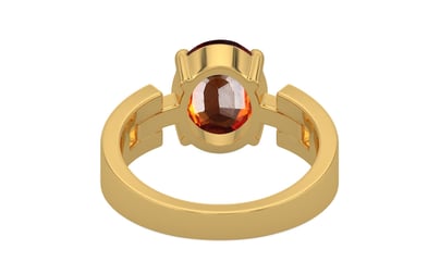 Gold Hessonite Garnet Ring Limited Quality (R8)
