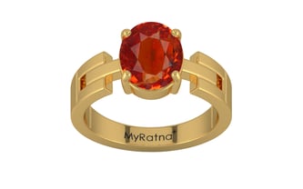 Gold Hessonite Garnet Ring Limited Quality (R8)