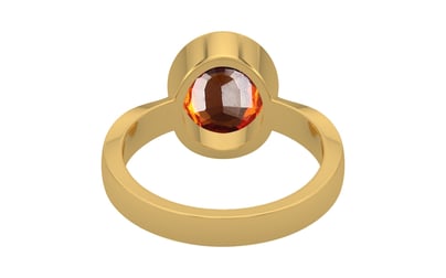 Gold Hessonite Garnet Ring Limited Quality (R9)