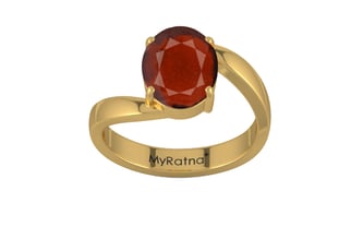 Gold Hessonite Garnet Ring Prime Quality (R2)