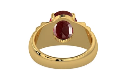 Gold Hessonite Garnet Ring Prime Quality (R4)