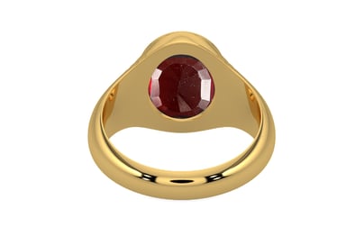 Gold Hessonite Garnet Ring Prime Quality (R7)