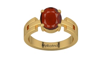 Gold Hessonite Garnet Ring Prime Quality (R8)