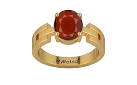 Gold Hessonite Garnet Ring Prime Quality (R8)