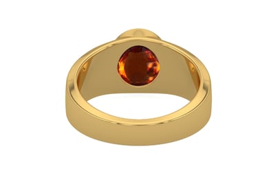 Gold Hessonite Garnet Ring Rare Quality (R10)