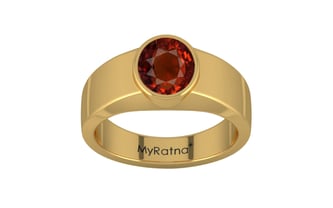 Gold Hessonite Garnet Ring Rare Quality (R10)