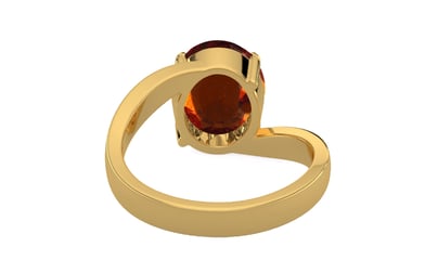 Gold Hessonite Garnet Ring Rare Quality (R2)