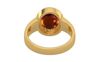 Gold Hessonite Garnet Ring Rare Quality (R3)