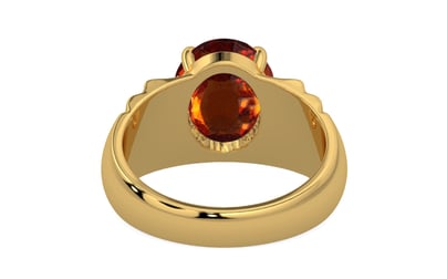 Gold Hessonite Garnet Ring Rare Quality (R4)