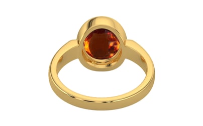 Gold Hessonite Garnet Ring Rare Quality (R6)