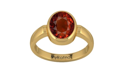 Gold Hessonite Garnet Ring Rare Quality (R6)