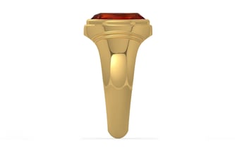 Gold Hessonite Garnet Ring Rare Quality (R7)