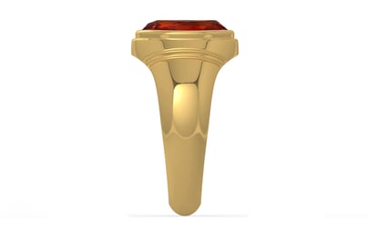 Gold Hessonite Garnet Ring Rare Quality (R7)