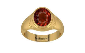 Gold Hessonite Garnet Ring Rare Quality (R7)