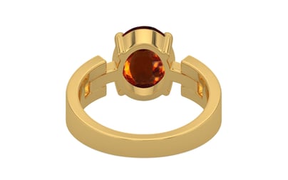 Gold Hessonite Garnet Ring Rare Quality (R8)