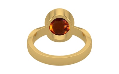 Gold Hessonite Garnet Ring Rare Quality (R9)