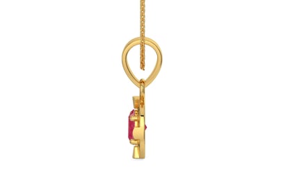 Gold Ruby Pendant Fine Quality (P11)