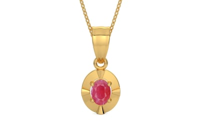 Gold Ruby Pendant Fine Quality (P11)