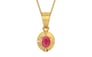 Gold Ruby Pendant Fine Quality (P11)