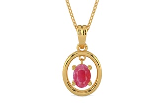 Gold Ruby Pendant Fine Quality (P2)
