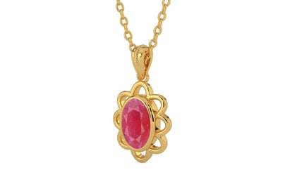 Gold Ruby Pendant Fine Quality (P3)
