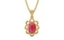 Gold Ruby Pendant Fine Quality (P3)