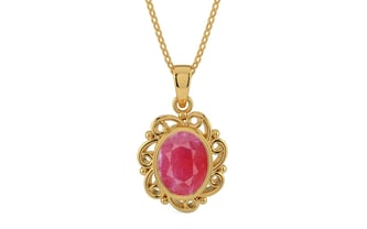 Gold Ruby Pendant Fine Quality (P5)