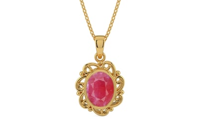 Gold Ruby Pendant Fine Quality (P5)