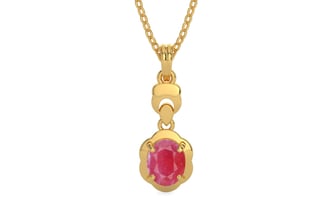 Gold Ruby Pendant Fine Quality (P6)