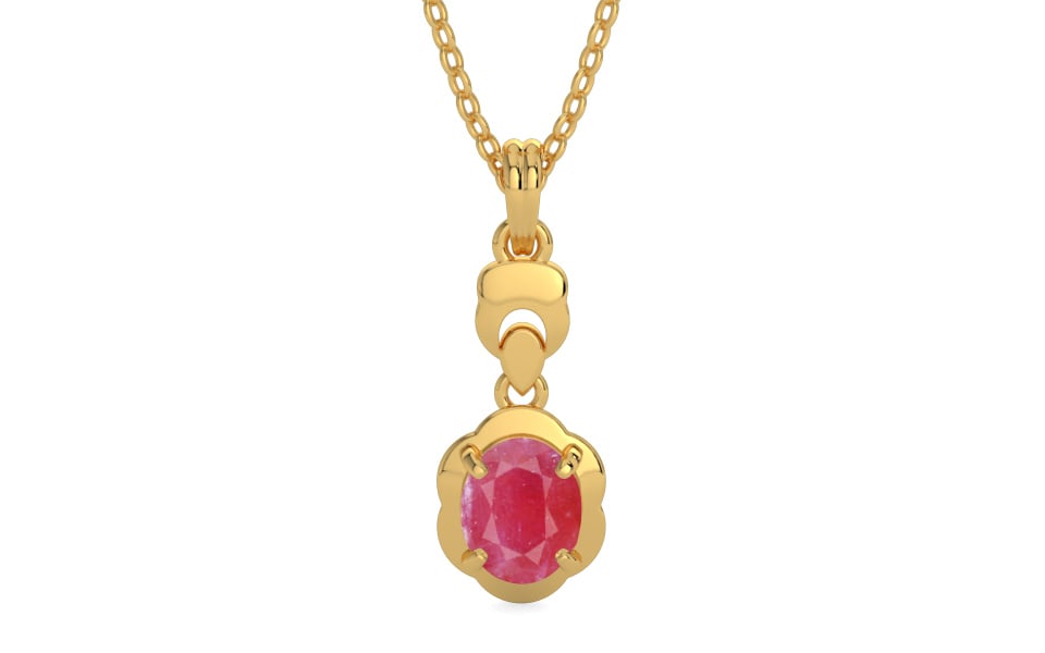 Gold Ruby Pendant Fine Quality (P6)