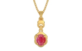 Gold Ruby Pendant Fine Quality (P6)