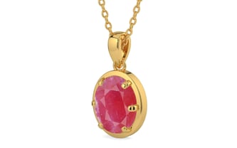 Gold Ruby Pendant Fine Quality (P8)