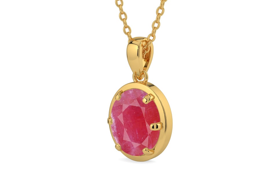 Gold Ruby Pendant Fine Quality (P8)