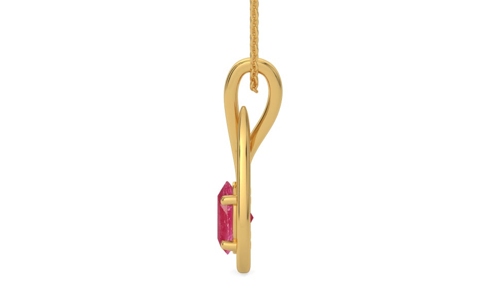 Gold Ruby Pendant Fine Quality (P9)